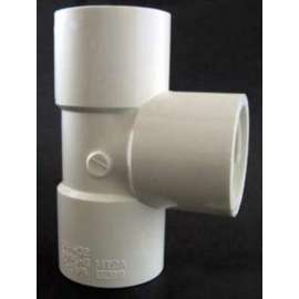 Xirtec 140 435851 Pipe Tee, 1/2 in, Socket x Socket x FPT, PVC, White, SCH 40 Schedule, 150 psi Pressure
