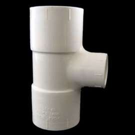 Xirtec 140 435792 Pipe Tee, 3/4 x 1/2 in, Socket, PVC, White, SCH 40 Schedule, 150 psi Pressure