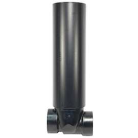 IPEX 017013 Backwater Valve with Sleeve, 4 in, Hub x Hub x FPT, ABS Body
