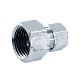 aqua-dynamic 3291-112 Supply Fitting, 1/2 in, FIP, Brass, Chrome
