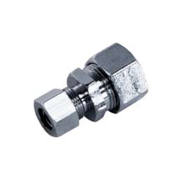 aqua-dynamic 3291-214 Supply Fitting, 5/8 in, Compression, Brass, Chrome