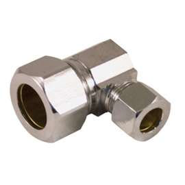aqua-dynamic 3291-219 Supply Fitting, 5/8 in, Compression, Brass, Chrome