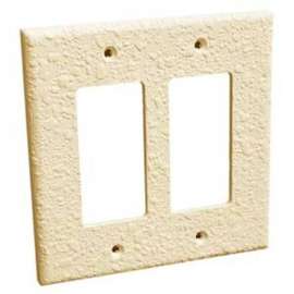 InvisiPlate OP-R-1 Switch Wallplate, 5 in L, 3-1/4 in W, 1 -Gang, Painted Orange Peel Texture
