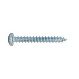 Reliable PKAZ858J Screw, #8-15 Thread, 0.74 in L, Full Thread, Pan Head, Square Drive, Type A Point, Steel, Zinc