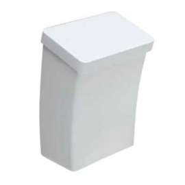 GLAD Roomate Kitchen Catchers 30526 Trash Can, 14.6 L Capacity, Plastic, White, Lid Closure