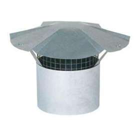 Imperial GV0599 Rain Cap with Arrestor, 7 in Dia, 8 in L, 12-1/4 in W, Steel, Galvanized