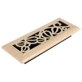 Imperial RG3158 Vine Design Floor Register, ABS Resin, Maple, Oil-Rubbed Bronze