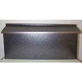 Dancy Ranch 40073 Mailbox with Emblem, Steel, Powder-Coated, Black Granite, 15-1/2 in W, 2-3/4 in D, 7-1/2 in H