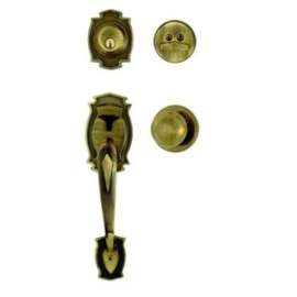Weiser Heritage x Huntington Series 9GA94710-031 Handleset, 2 Grade, Polished Brass, 2-3/8 to 2-3/4 in Backset