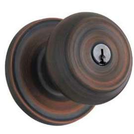 Weiser Phoenix Series 9GA3310-010 Privacy Door Knob, 2-3/16 in Dia Knob, Satin Nickel