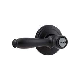 Weiser Collections Series 9GLA5350-089 Entry Door Lock, 2 Grade, Matte Black, Lever Handle, 2-3/8 to 2-3/4 in Backset