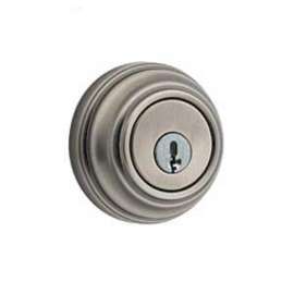 Weiser Collections Series 9GCD94710-055 Deadbolt, 1 Grade, Zinc, Matte, 2-3/8 to 2-3/4 in Backset