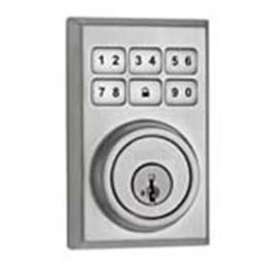 Weiser GED1490 CNT 15 SM Electronic Lock, 2 Grade, Brass, 2-3/8 to 2-3/4 in Backset, Residential