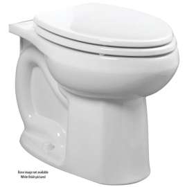 American Standard Colony 3251A.101.021 Flushometer Toilet Bowl, Elongated, 12 in Rough-In, Vitreous China, Bone