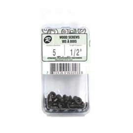 Reliable FKAC512MR Screw, #5-20 Thread, 1/2 in L, Full, Twin Lead Thread, Flat Head, Square Drive, Regular Point, Steel