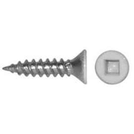 Reliable FKWW8212MR Screw, #8-15 Thread, 2-1/2 in L, Partial, Twin Lead Thread, Flat Head, Square Drive, Regular Point