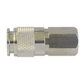 TOPRING ULTRAFLO Series 31.742C Automatic Coupler, 1/4 in, FNPT, Steel, Nickel
