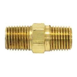 TOPRING 88.401 Hexagonal Hose Nipple, 1/4 in, MNPT, Brass