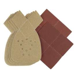 Black+Decker BDAM080 Sandpaper, 4.2 in W, 6.8 in L, 80 Grit, Medium, Aluminum Oxide Abrasive
