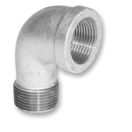 aqua-dynamic 5510-308 Street Elbow, 2 in, MPT x FPT, 90 deg Angle, Malleable Iron, 150 psi Pressure