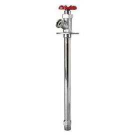 aqua-dynamic 1390-080 Non-Freeze Wall Hydrant, 1/2 in Connection, Male x Solder, Brass Body, Chrome