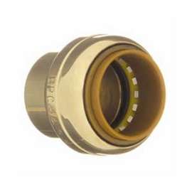 aqua-dynamic 9492-304 Push-Fit Cap, 3/4 in, Brass