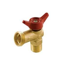 aqua-dynamic 1102-053 Boiler Drain Valve, 1/2 x 3/4 in Connection, Male x Hose, 125 psi Pressure, Brass Body