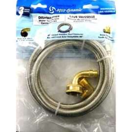aqua-dynamic 3241-720 Dishwasher Hose Kit, 72 in L, Stainless Steel