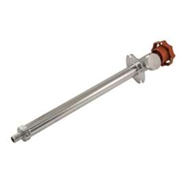 aqua-dynamic 1393-100 Wall Hydrant, 1/2 x 1/2 in Connection, PEX, Quarter-Turn Actuator, Chrome