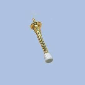 Onward 216BR Rigid Door Stop, 31/32 in Dia Base, 3 in Projection, Metal, Brass
