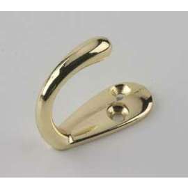 Richelieu 223BV Utility Wardrobe Hook, 1-Hook, Metal, Bright Brass
