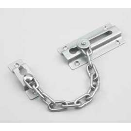 Onward 212SCR Chain Door Guard, 3-1/2 in L, 2 in W, Metal, Chrome/Satin
