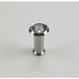 Onward 105CR Door Viewer, 200 deg Viewing, 1-7/16 to 2-1/8 in Thick Door, Metal, Chrome