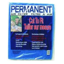 Duststop Permanent PP-2025 Air Filter, 25 in L, 20 in W, 3 MERV, Synthetic Fiber Filter Media