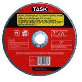 Task 34612B Cutting Wheel, 12 in Dia, 1/8 in Thick, 1 in Arbor
