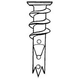 Buildex E-Z Ancor 6400 Drywall Anchor, #8 Dia, Zinc