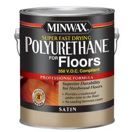 Minwax 130250000 Polyurethane, Liquid, Clear, 1 gal, Can