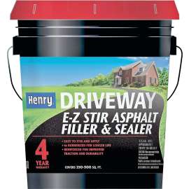 Henry HE200074 Filler and Sealer, Liquid, Black/Brown, 4.75 gal Pail
