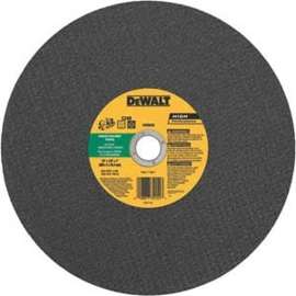 DeWALT DW8027 High-Speed Cutting Wheel, 12 in Dia, 1/8 in Thick, 20 mm Arbor, Silicone Carbide Abrasive