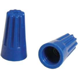 HUBBELL HWCS2B100 Wire Connector, 22 to 14 AWG Wire, Thermoplastic Housing Material, Blue