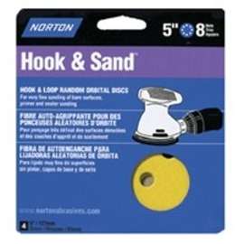 NORTON 49157 Sanding Disc, 5 in Dia, Coated, P100 Grit, Medium, Aluminum Oxide Abrasive, Paper Backing