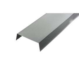 Liteline 1202CA Wraparound Lens, 47 in L, 6-1/2 in W, Acrylic, Clear