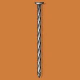 Duchesne 20621366 Regular Ardox Nail, 6D, 2 in L, 12.5 ga, Steel, Hot-Dipped Galvanized, Round Head, Spiral Shank