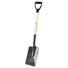 GARANT 80414 Garden Spade Shovel, 6-1/2 in W Blade, Steel Blade, Wood Handle, D-Grip Handle, 25-5/8 in L Handle
