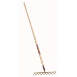 GARANT 80751 Level Rake, 15 in W Head, 16 -Tine, Steel Tine, Steel Head, 60 in L Handle