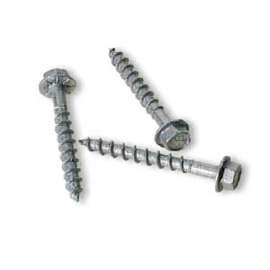 Simpson Strong-Tie Strong-Drive SD9112R100 Connector Screw, #9 Thread, 1-1/2 in L, Serrated Thread, Hex Drive, Steel