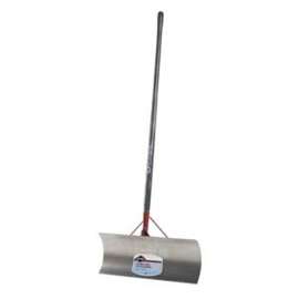 GARANT NAP24L Snow Pusher, 24 in W Blade, Aluminum Blade, Hardwood Handle, Shock-Absorbing Handle, 48 in L Handle