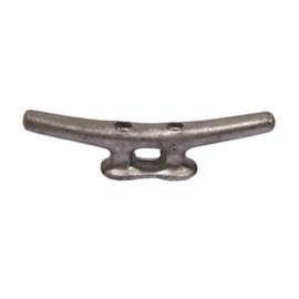Multinautic 15008 Dock Cleat, 6 in, Galvanized Steel, Silver