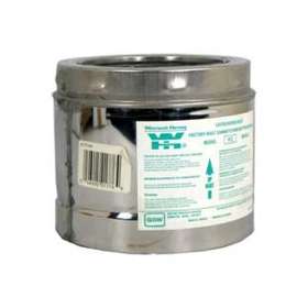 SELKIRK SuperVent JSC7SA3 Chimney Pipe, 9 in OD, 36 in L, Stainless Steel