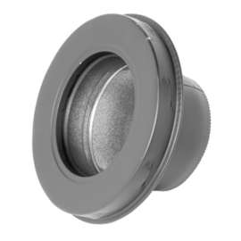 SELKIRK JM8ASE Stove Pipe Adapter, 8 in Dia, Stainless Steel, Black